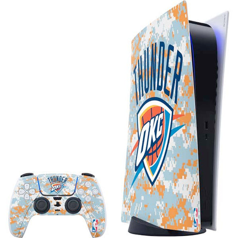 NBA Oklahoma City Thunder Digi Camo PS5 Digital Edition Bundle Skin